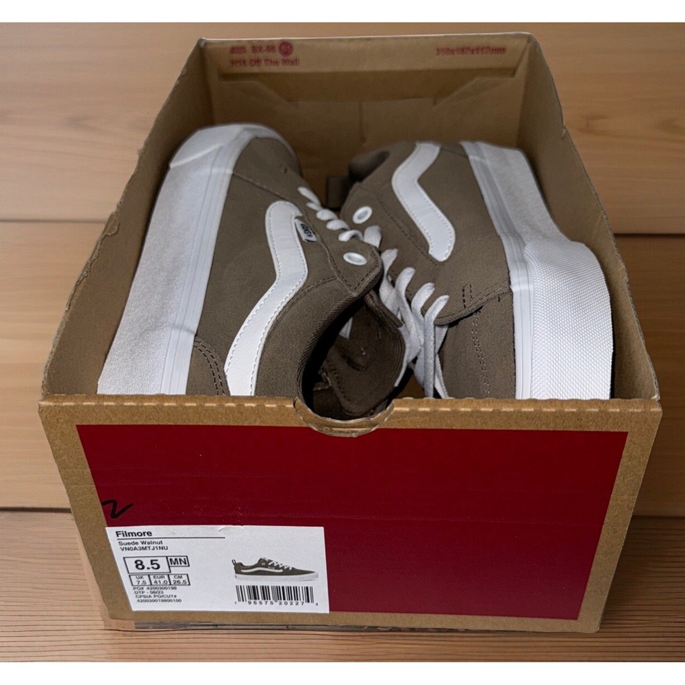 VANS Filmore Skateboarding Shoes Men's 8.5 Suede Walnut  VN0A3MTJ1NU Street wear - Picture 12 of 15